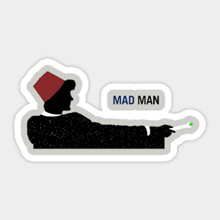 Mad Man (with a Box) Sticker